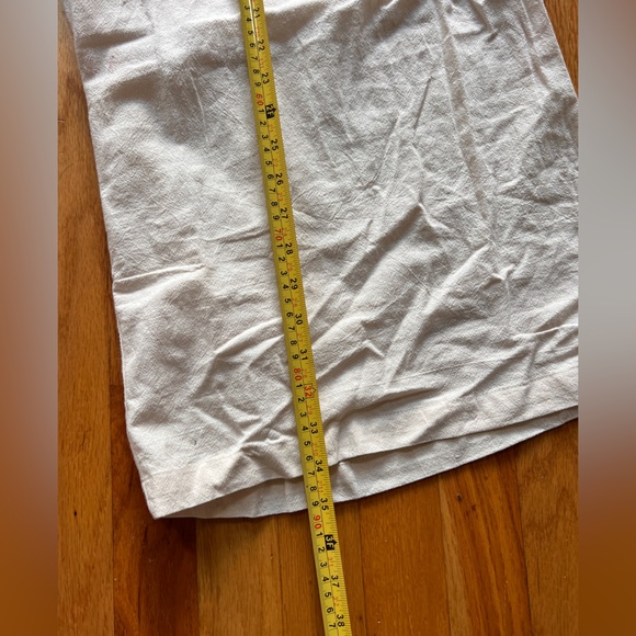 Off white Wide Leg Crop pants. Casual Wide Leg Loose Solid Color Capri-Pants - Picture 13 of 15